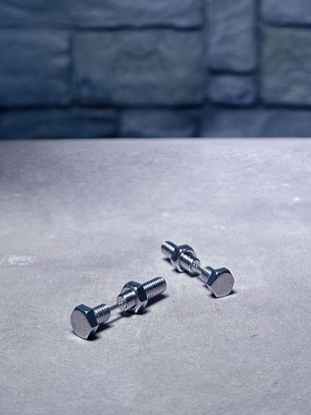 Bolt earrings in Silver | Vintage Style Silver Bolt Earrings