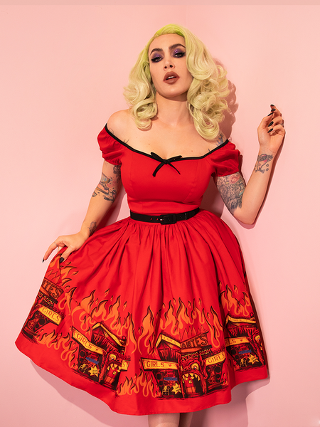 BEETLEJUICE™ Dante's Inferno Swing Dress | Retro Clothing – Vixen