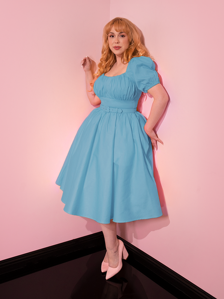 Lakeland Dress in Sabrina Blue | Retro Style Dresses – Vixen by