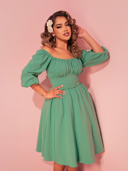 Vacation Dress in Moss Green | Retro Inspired Dress – Vixen by