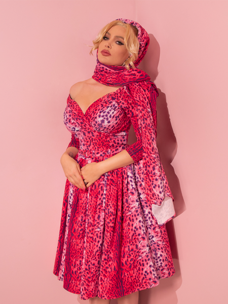 pink leopard print wedding dress Leopard print Lue got married!! Here she is in her alternative cerise pink wedding dress!! -