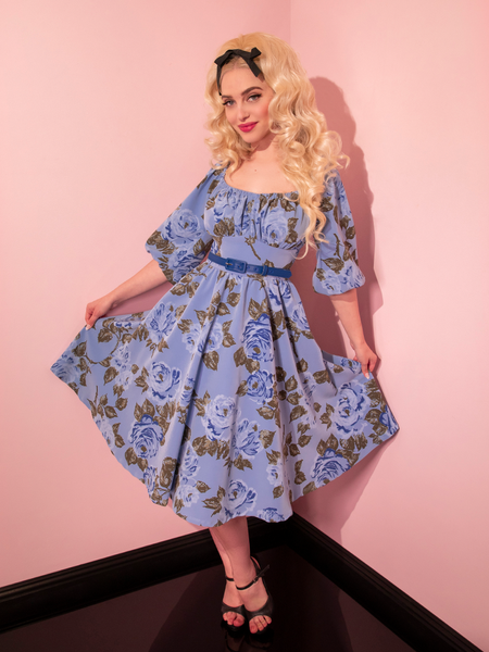 Blue vacation dress best sale