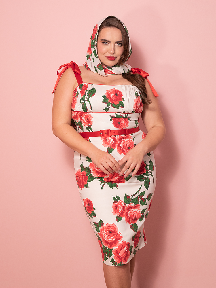 plus size red vintage dress Unique Vintage Plus Size Red Sweetheart Swing Dress