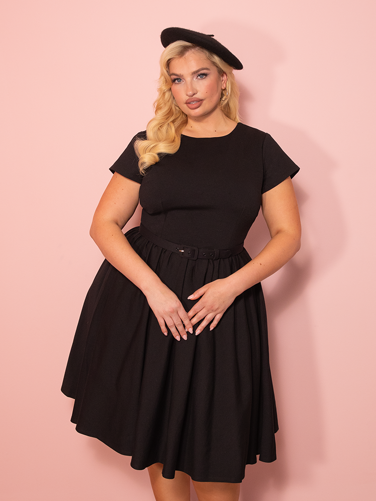 PRE-ORDER - Avon Swing Dress in Black - Vixen by Micheline Pitt 4X PRE-ORDER - Avon Swing Dress in Black - Vixen by Micheline Pitt 4X