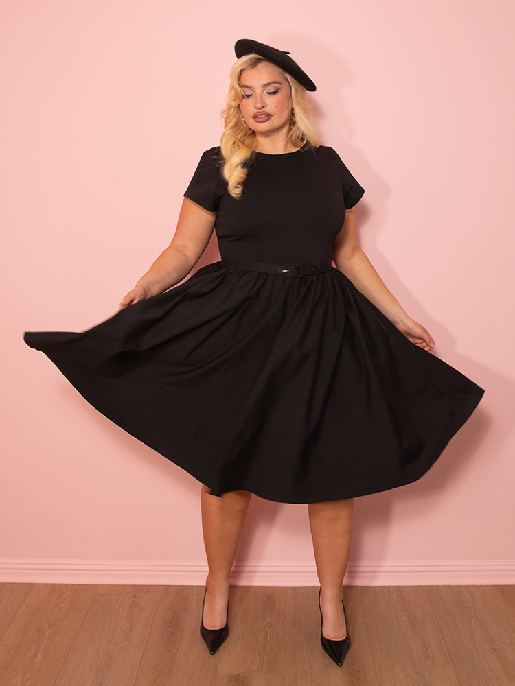 PRE-ORDER - Avon Swing Dress in Black - Vixen by Micheline Pitt 4X PRE-ORDER - Avon Swing Dress in Black - Vixen by Micheline Pitt 4X