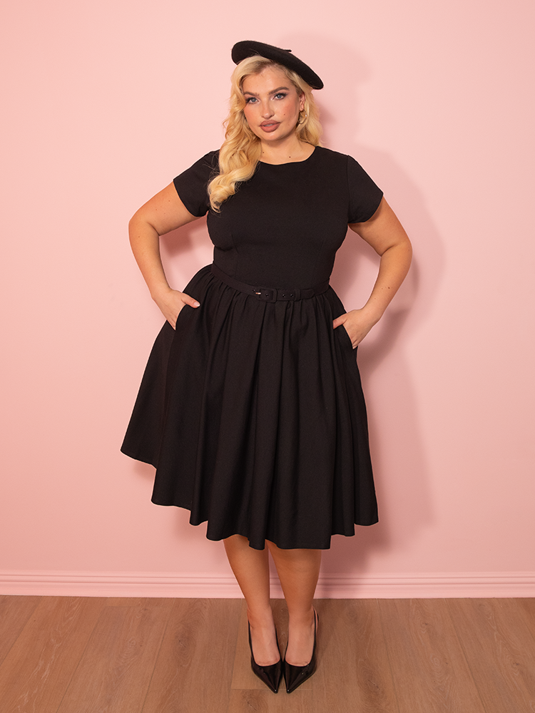 PRE-ORDER - Avon Swing Dress in Black - Vixen by Micheline Pitt 4X PRE-ORDER - Avon Swing Dress in Black - Vixen by Micheline Pitt 4X