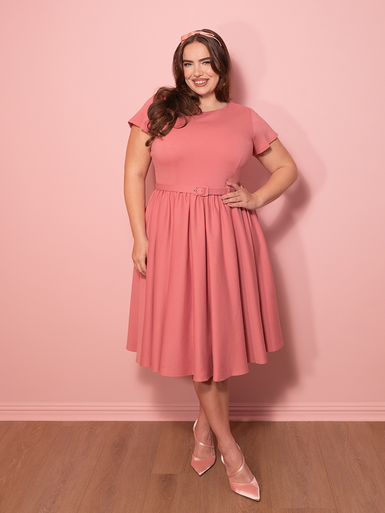 pink swing dress The Harper Swing Dress in Telemagenta Pink Glamour Bunny