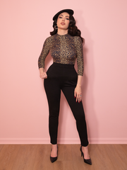 Cigarette Pants in Black Ponte - Vixen by Micheline Pitt