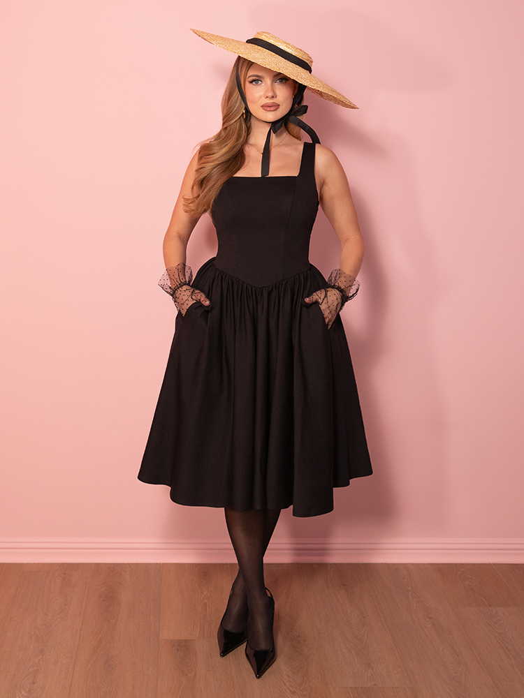 PRE-ORDER - Bombshell Swing Dress in Ruby Red - Vixen by Micheline Pitt