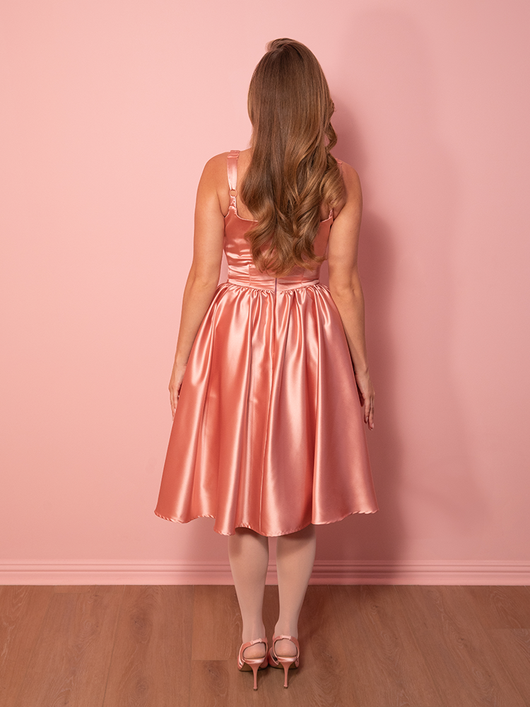 pink coquette dresses Mila Sequin Mini Dress Cute black accent trim adds a touch of chic contrast and a bow detail ties the look together with charming energy Pink Satin Dress Styling Satin