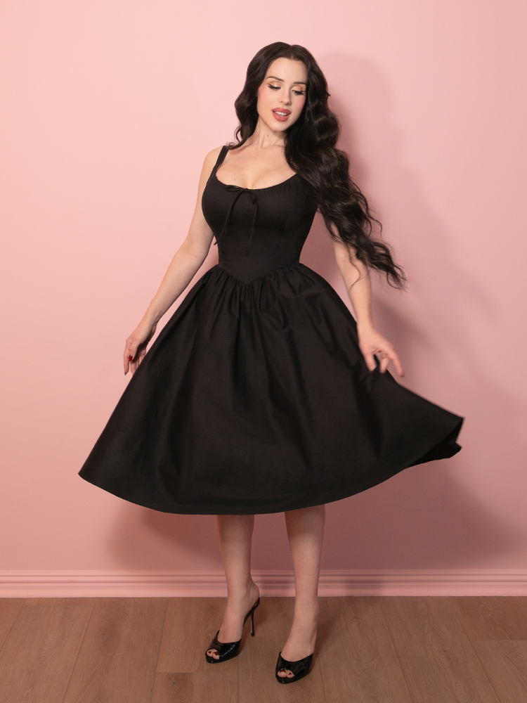 PRE-ORDER - Cottage Corset Dress in in Black