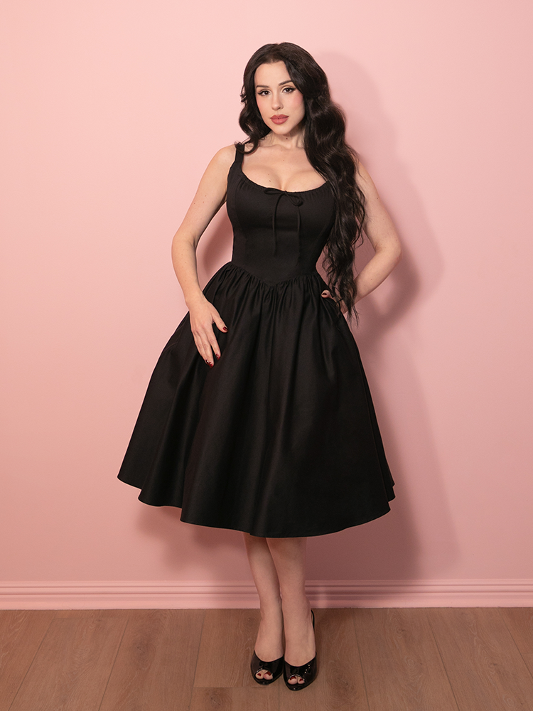PRE-ORDER - Cottage Corset Dress in in Black