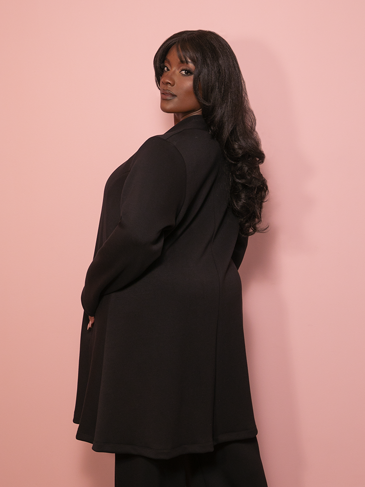 PRE-ORDER - Cozy Cardigan Coat in Black - Vixen by Micheline Pitt