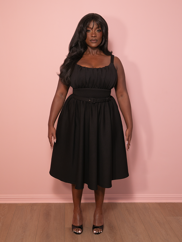 PRE-ORDER - Cozy Ingenue Dress in Black - Vixen by Micheline Pitt