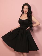 Cozy Ingenue Dress in Black - Vixen by Micheline Pitt