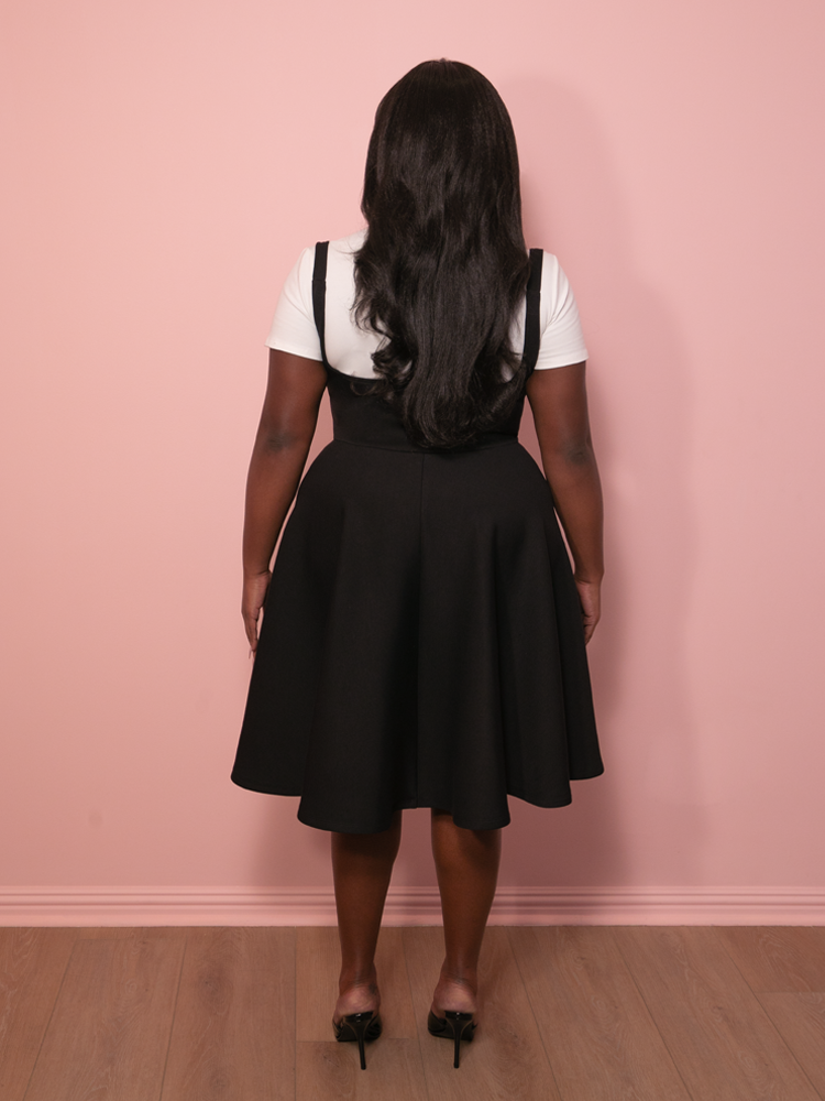 PRE-ORDER - Cozy Skater Skirt Jumper in Black - Vixen by Micheline Pitt