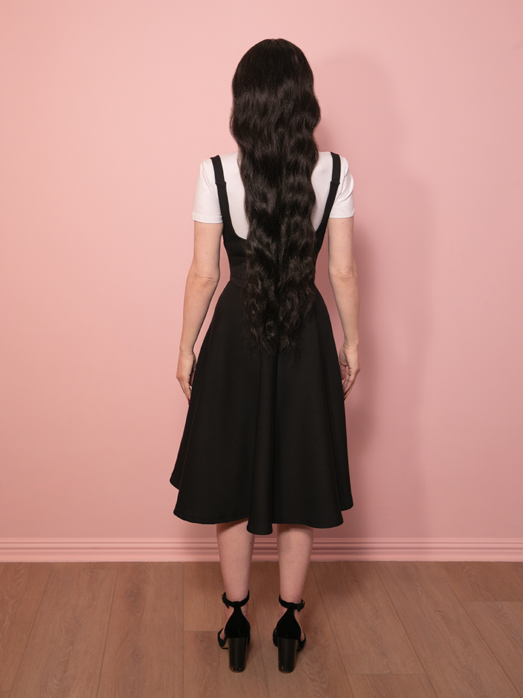 PRE-ORDER - Cozy Skater Skirt Jumper in Black - Vixen by Micheline Pitt