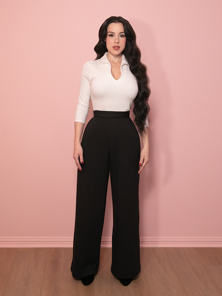 PRE-ORDER - Cozy Lounge Pants in Black - Vixen by Micheline Pitt