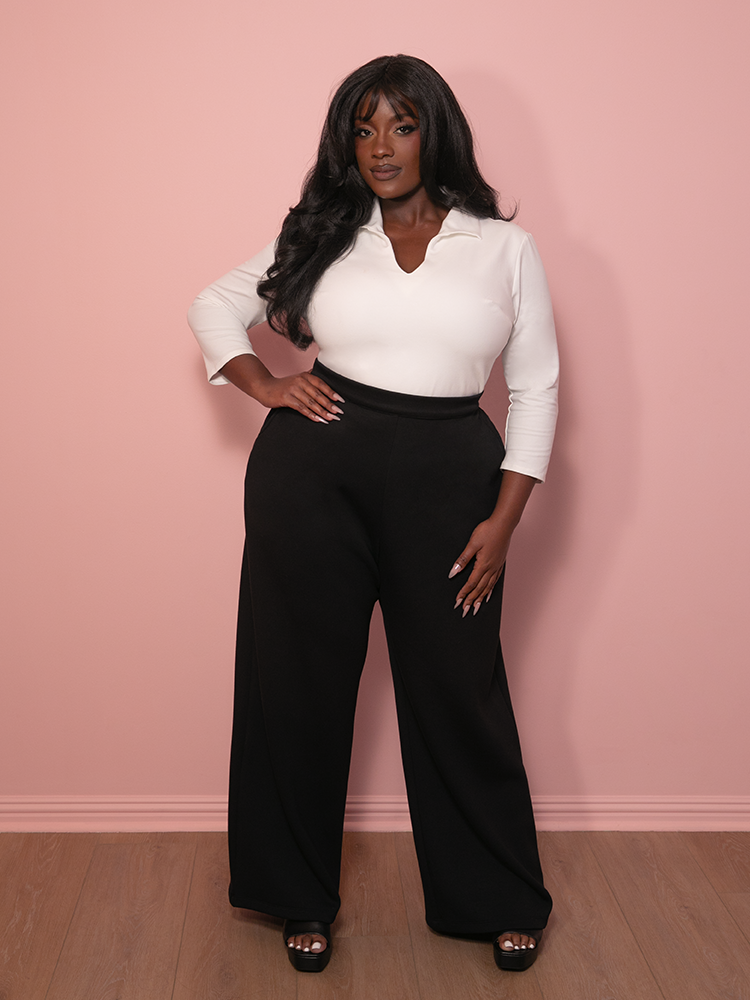 PRE-ORDER - Cozy Lounge Pants in Black - Vixen by Micheline Pitt