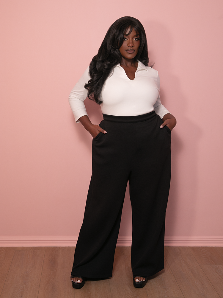 Cozy Lounge Pants in Black | Retro Inspired Clothing – Vixen by Cozy Lounge Pants in Black | Retro Inspired Clothing – Vixen by