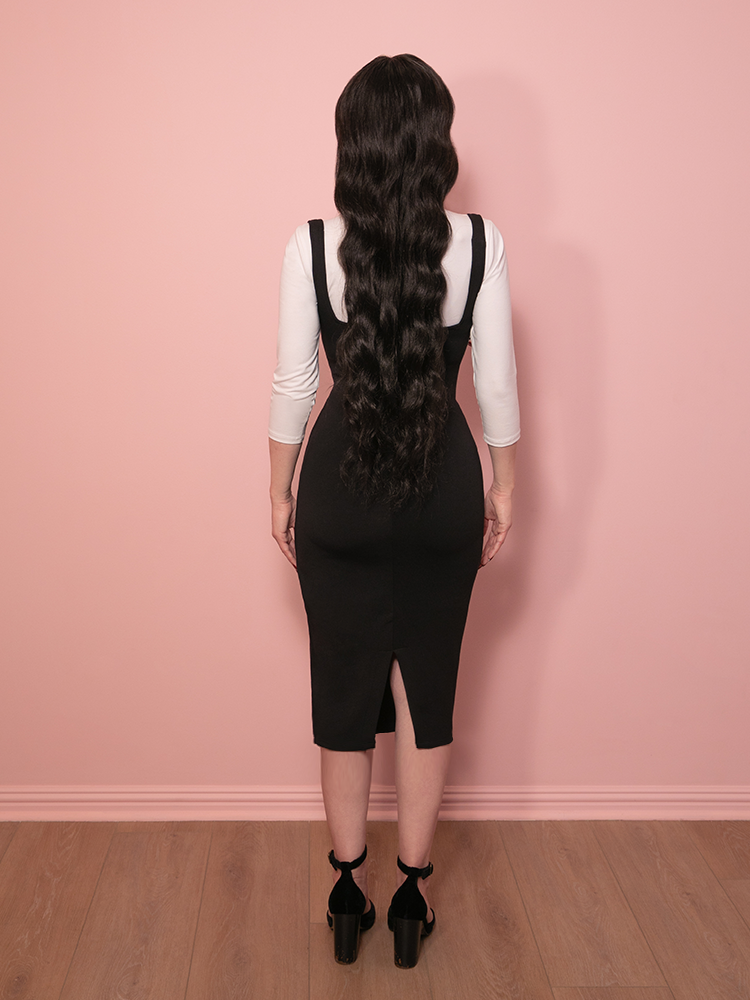 PRE-ORDER - Cozy Wiggle Skirt Jumper in Black - Vixen by Micheline Pitt