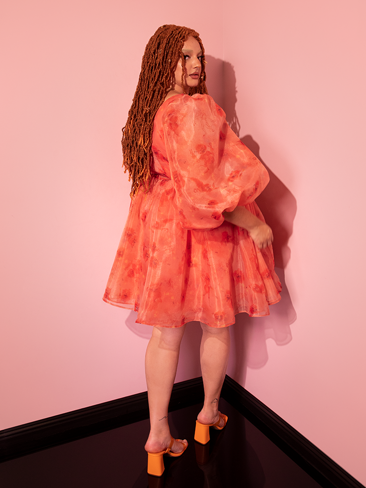 LABYRINTH™ Dolly Dress in Tangerine Fireys Print