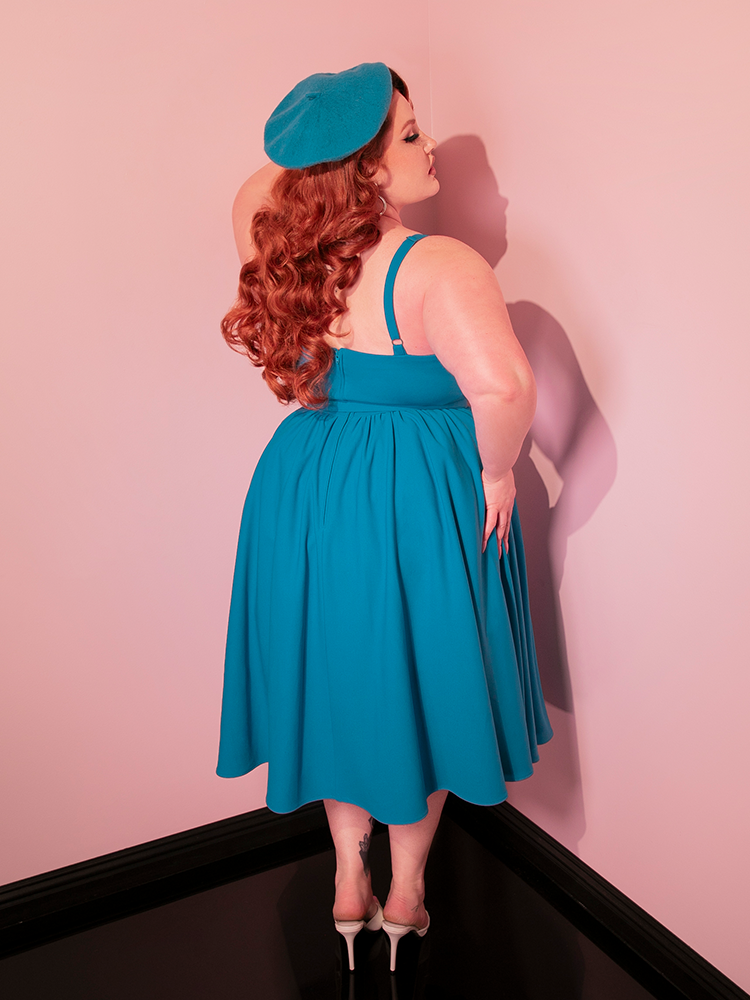 PRE-ORDER - Ingenue Dress in Turquoise Blue - Vixen by Micheline Pitt