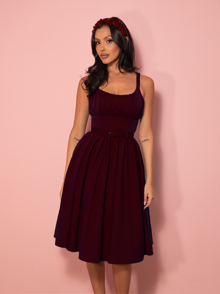 *PRE-ORDER - Ingenue Dress in Burgundy