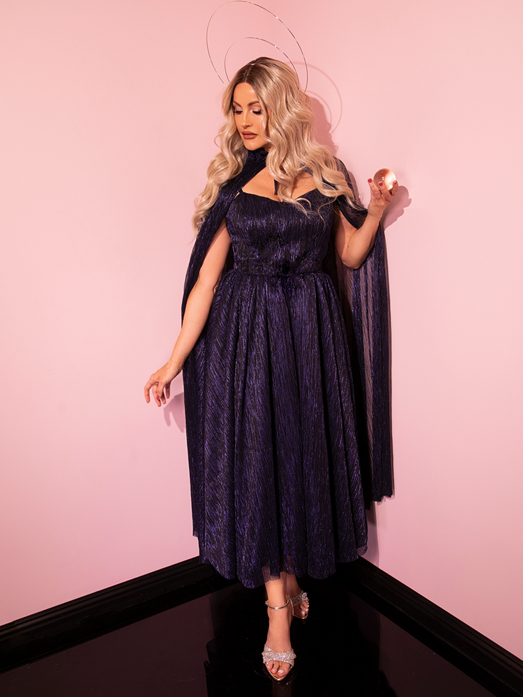 PRE-ORDER - LABYRINTH™ Jareth Gown With Matching Cape in Midnight Blue
