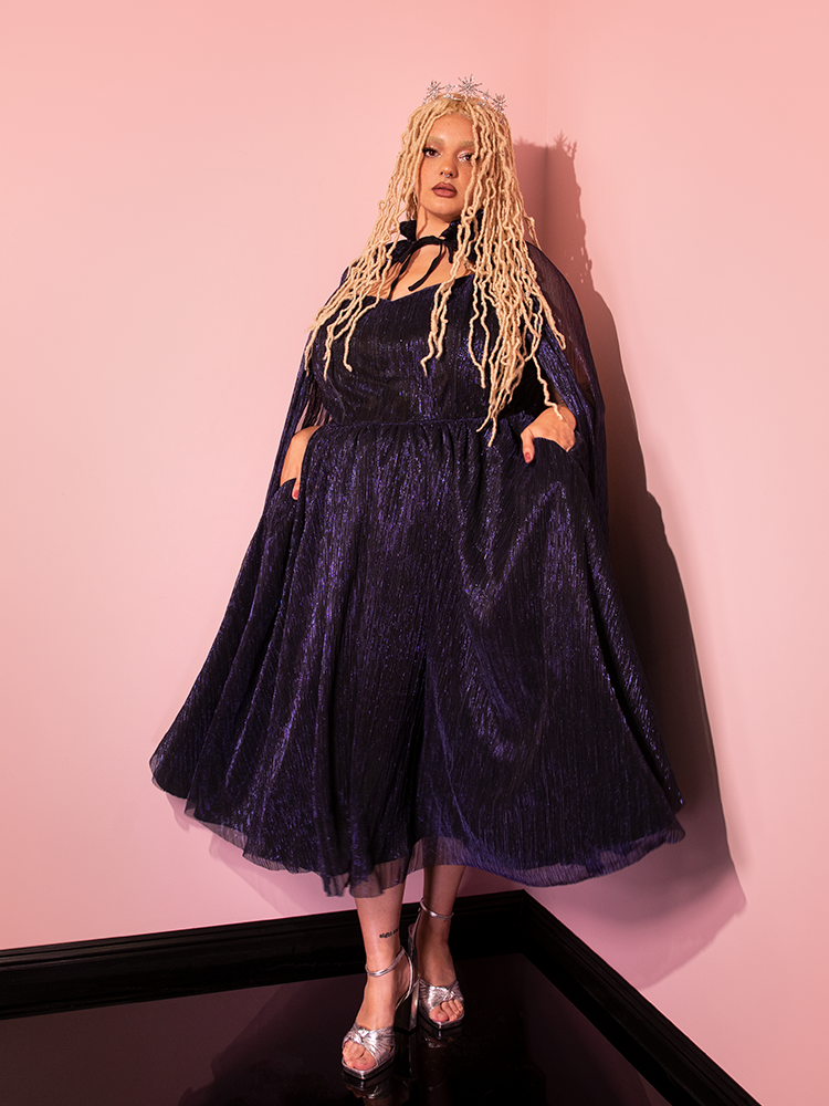 PRE-ORDER - LABYRINTH™ Jareth Gown With Matching Cape in Midnight Blue