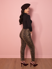 Cigarette Pants in Leopard Print | Retro Inspired Clothing – Vixen