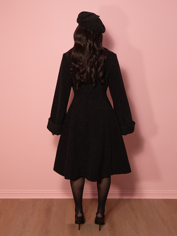 Miss Kitty Coat in Black - Vixen by Micheline Pitt