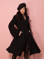 Miss Kitty Coat in Black | Retro Clothing – Vixen by Micheline Pitt