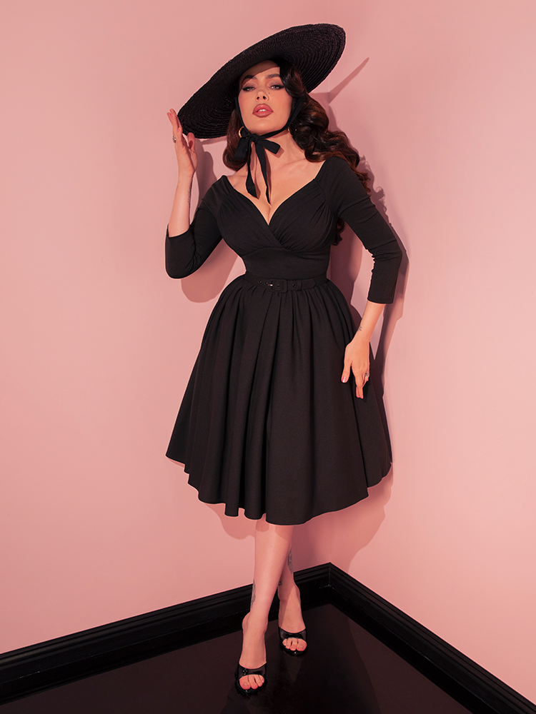 Starlet Swing Dress in Black - Vixen by Micheline Pitt