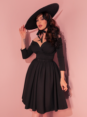 PRE-ORDER - Starlet Swing Dress in Black - Vixen by Micheline Pitt