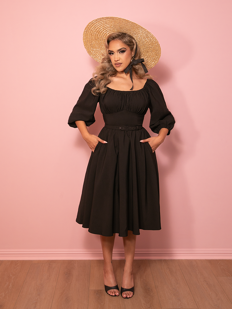 PRE-ORDER - Vacation Dress in Black - Vixen by Micheline Pitt