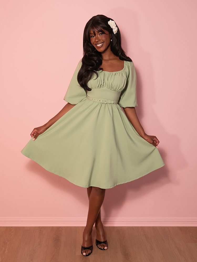 Vacation Dress in Matcha Green - Vixen by Micheline Pitt 5X Vacation Dress in Matcha Green - Vixen by Micheline Pitt 5X
