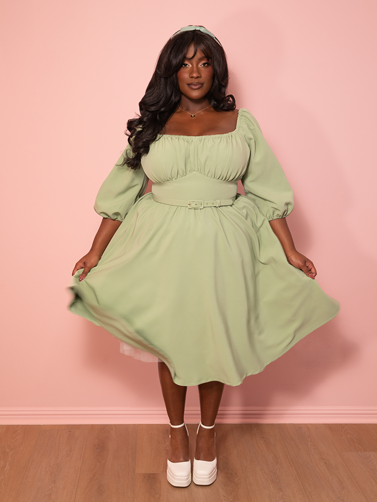 Vacation Dress in Matcha Green - Vixen by Micheline Pitt 5X Vacation Dress in Matcha Green - Vixen by Micheline Pitt 5X