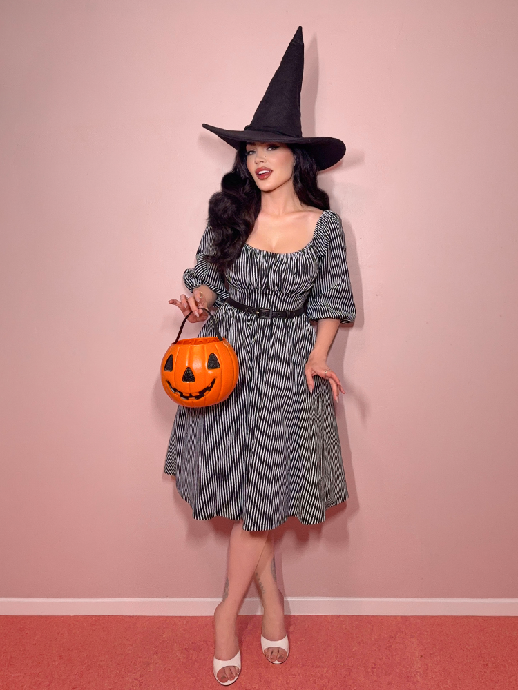 *PRE-ORDER - Vacation Dress in Halloween Stripes - Vixen by Micheline Pitt