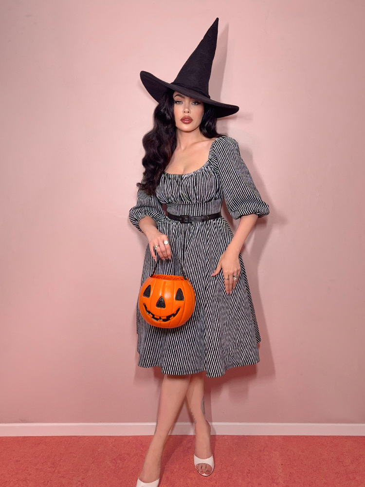 *PRE-ORDER - Vacation Dress in Halloween Stripes - Vixen by Micheline Pitt