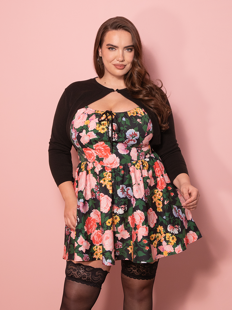 Vixen Bolero Cardigan in Black Vintage Style Clothing – Vixen by