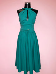 BACKLOT - Golden Era Swing Dress in Teal