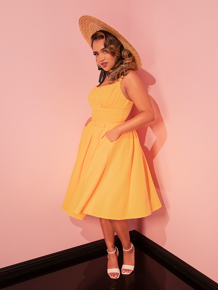 PRE-ORDER - Ingenue Dress in Sunshine Yellow - Vixen by Micheline Pitt