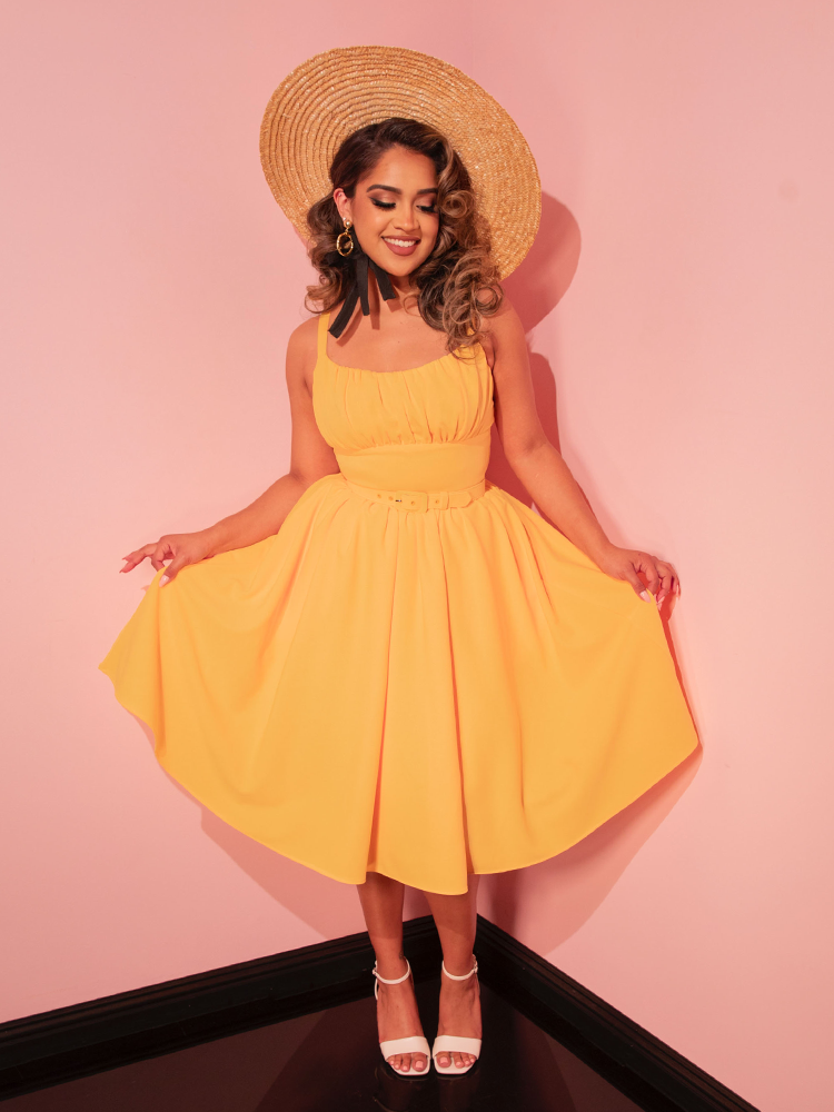PRE-ORDER - Ingenue Dress in Sunshine Yellow - Vixen by Micheline Pitt