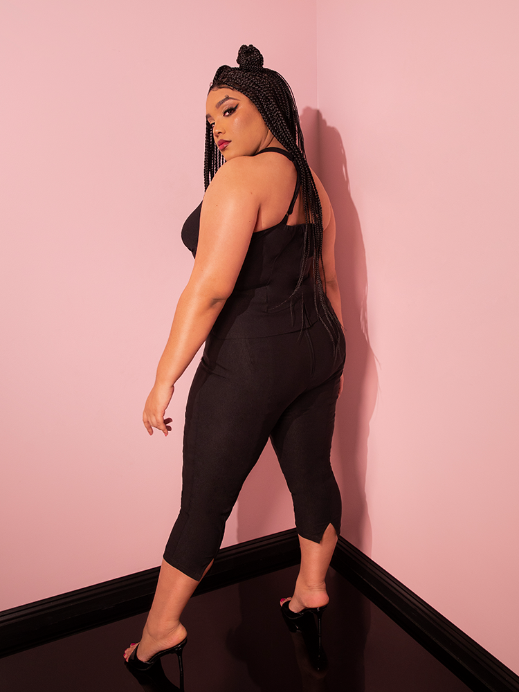 PRE-ORDER - Capri Pants in Black - Vixen by Micheline Pitt
