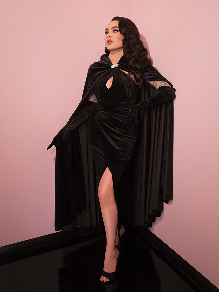 Golden Era Dress in Black | Vintage Inspired Dress – Vixen by Micheline ...