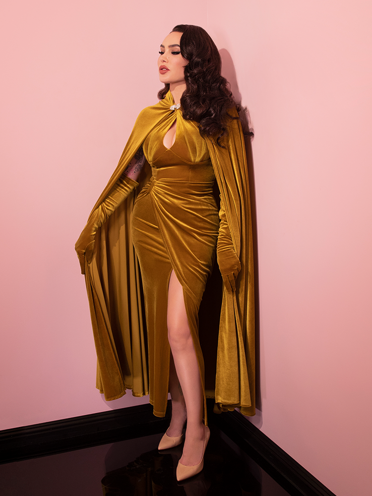 vivien vixen dress gold superdown Vivienne Mini Dress in Gold