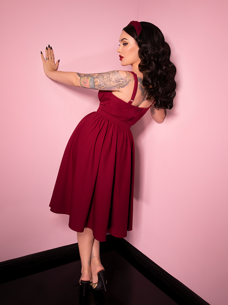 PRE-ORDER - Ingenue Dress in Garnet - Vixen by Micheline Pitt 4X PRE-ORDER - Ingenue Dress in Garnet - Vixen by Micheline Pitt 4X