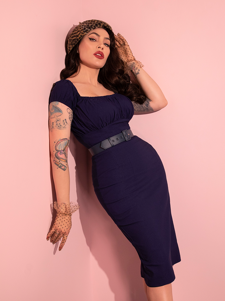 Navy blue sales pin up dress