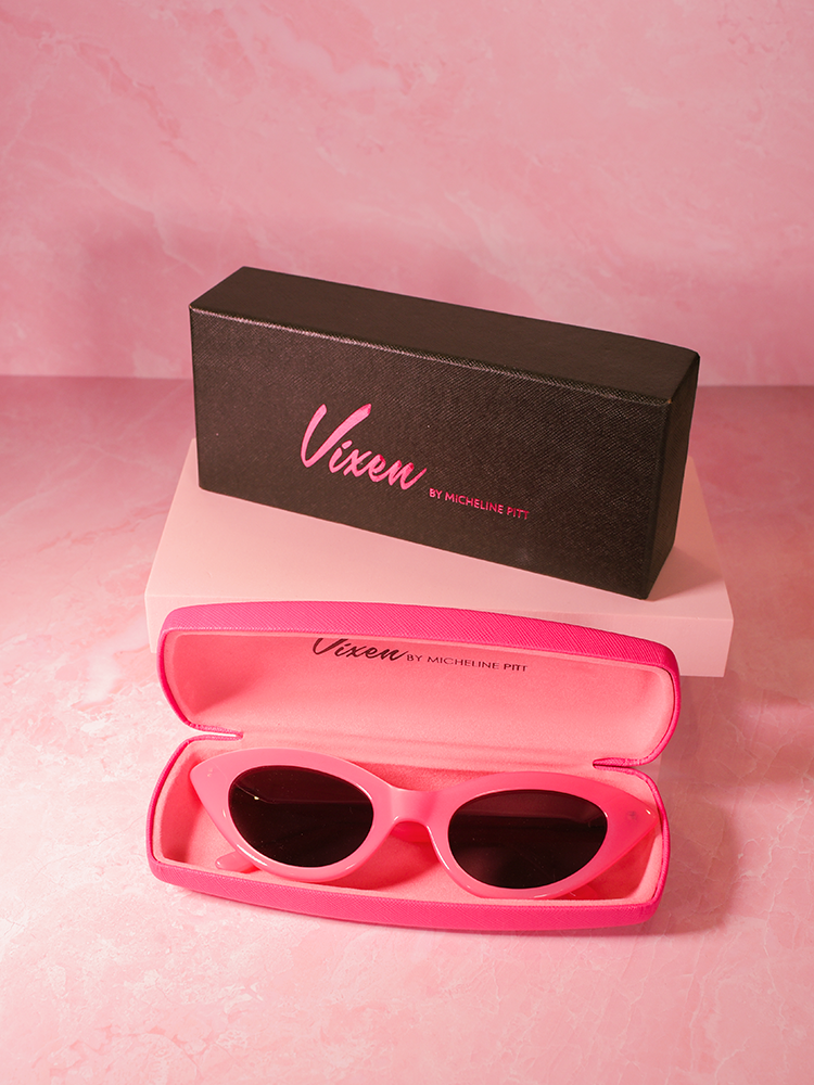 Fashion Doll Cat Eye Sunglasses in Pink Retro Inspired Clothing